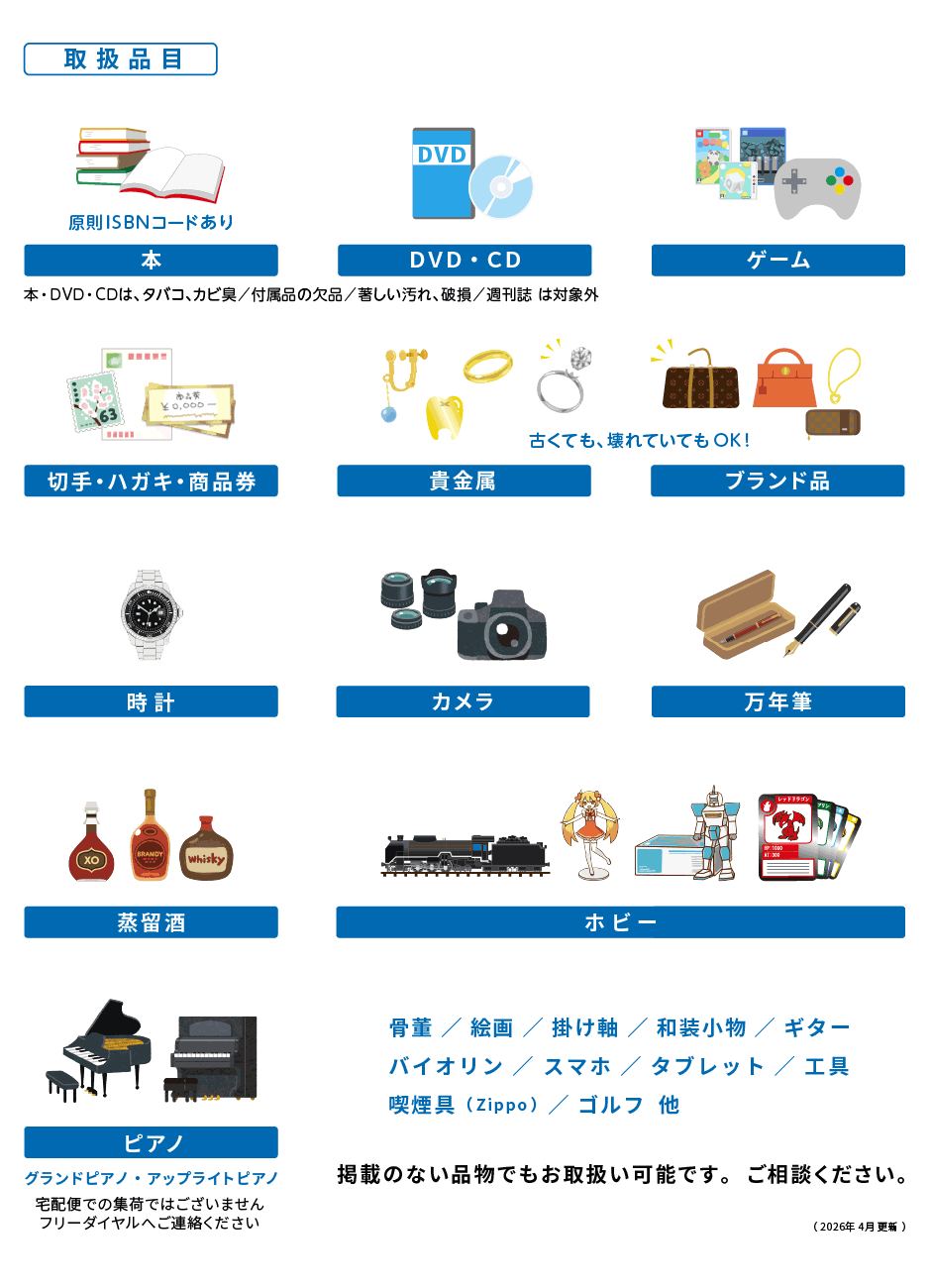 募金できるもの・できないもの