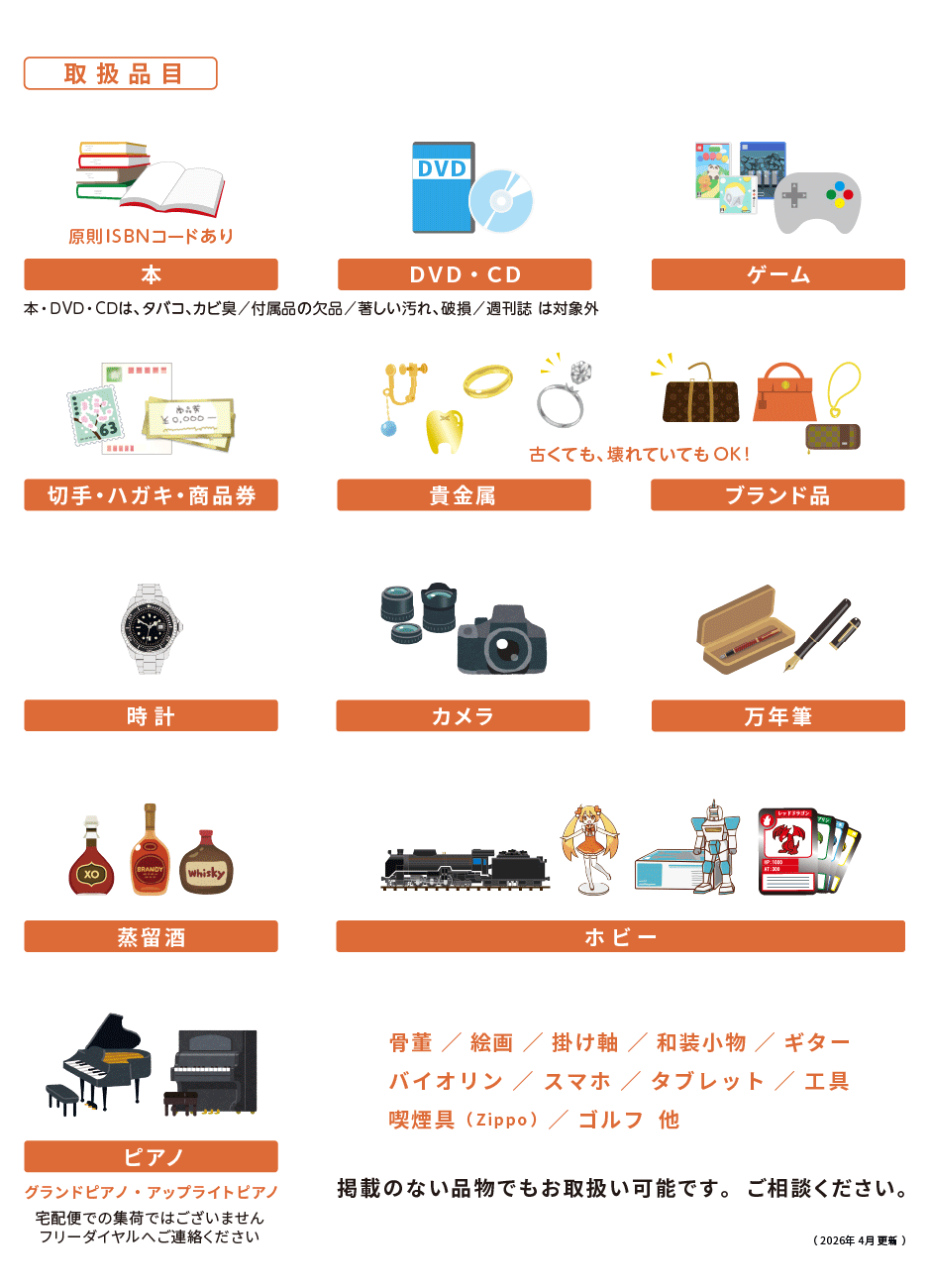 募金できるもの・できないもの
