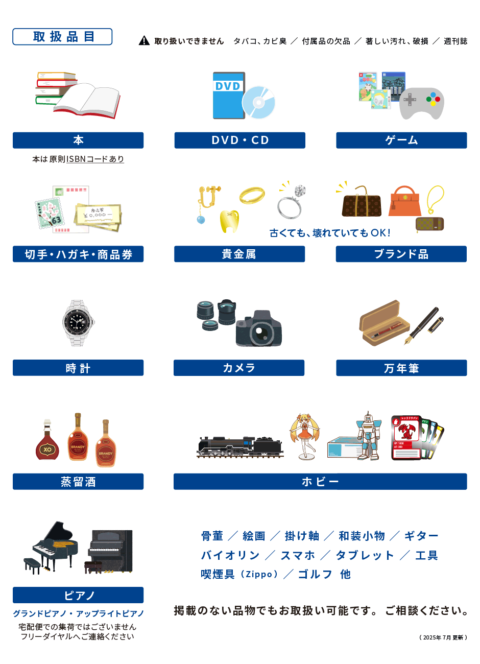 募金できるもの・できないもの