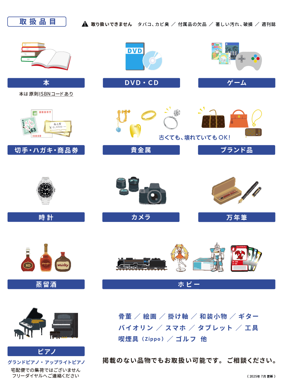 募金できるもの・できないもの