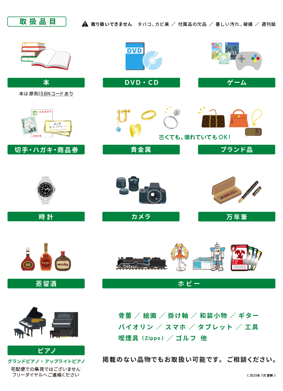 募金できるもの・できないもの